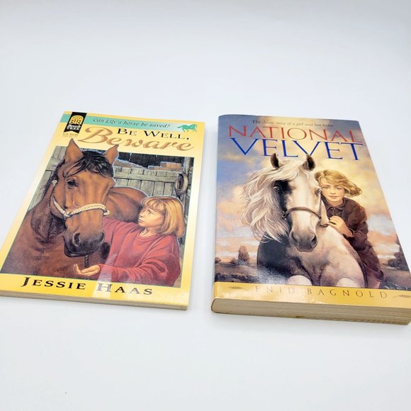 Vintage 90s Lot of 5 Horse Themed Young Adult Books Willow King National Velvet - Picture 2 of 12